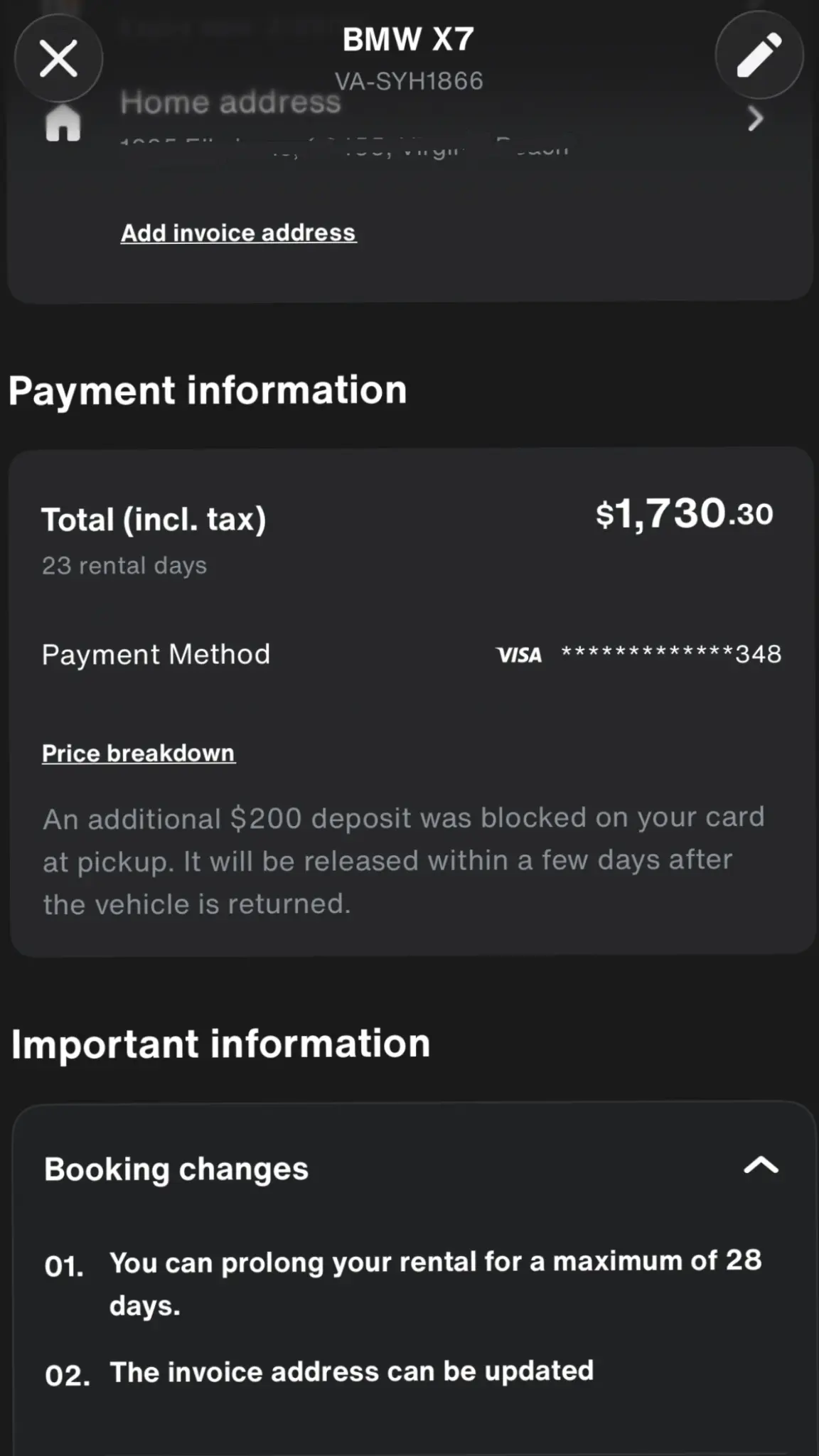 TUS member confirmation, $1,730.30